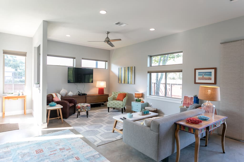 Colorful and bright living spaces