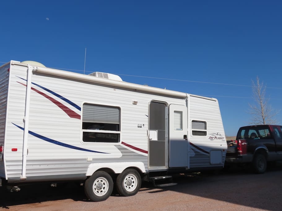 Our 2009 Jayco JayFlight! Sewer, Water and Electric!