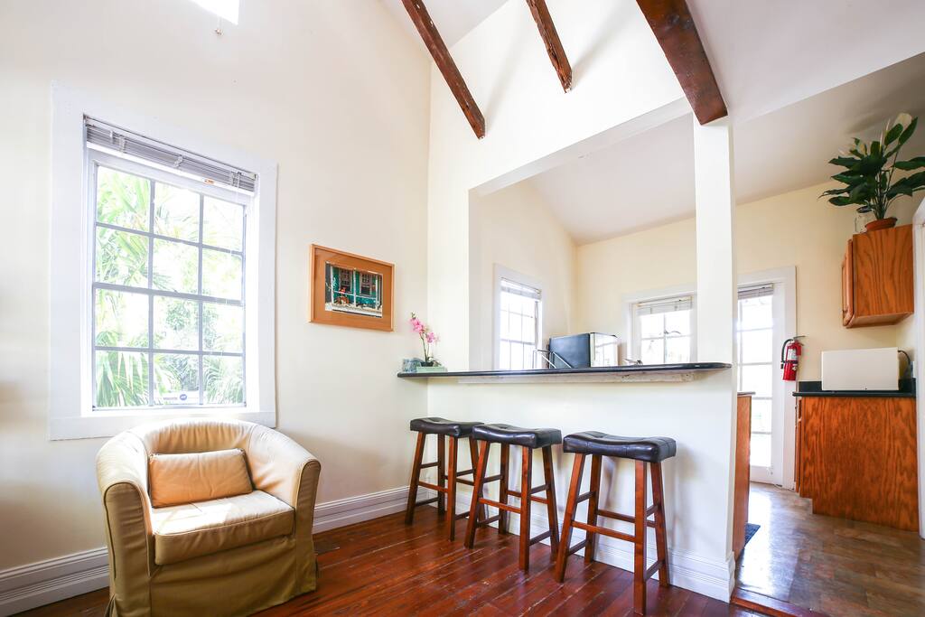 Conch House Living Room & Kitchen