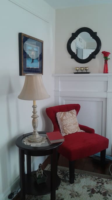 "The Abbey," Beautiful and elegant room where you can sit down on a very comfortable chair and perhaps read a book if you wish!