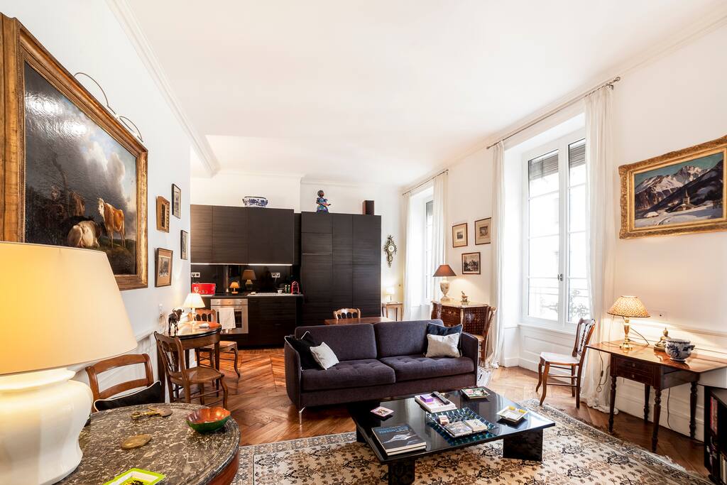 Salon et cuisine