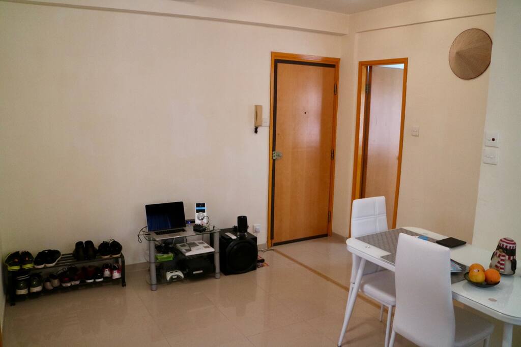 Wide living room
