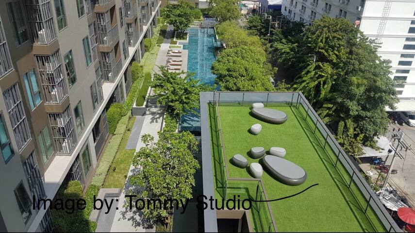 2BR Centric Ratchada@MRT Huai Khwang By Triple B