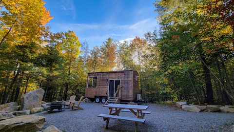 Trailside Stays - Tiny House in the Woods-Escape to Nature. Snow Owl