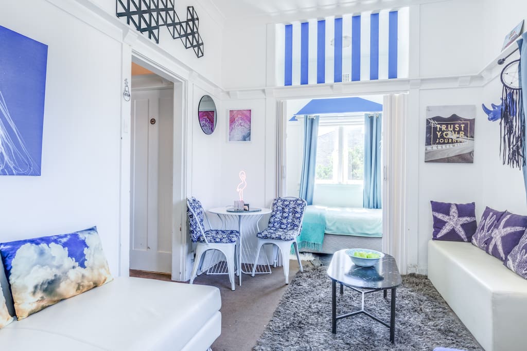 Living room with sunroom
