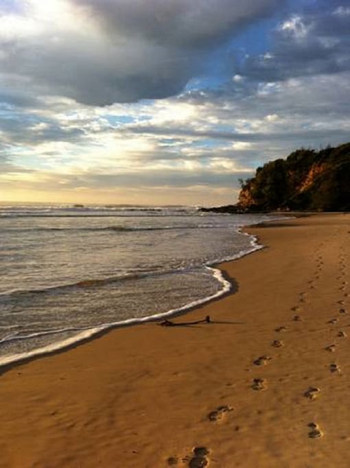 Valla beach headland with lovely mediation cove