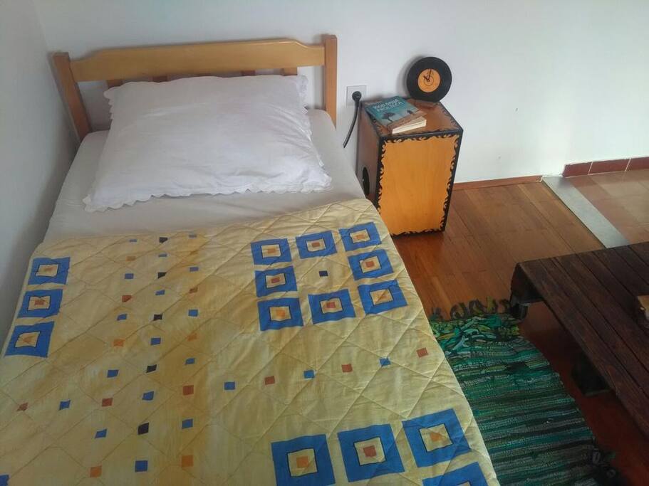Single bed in common area