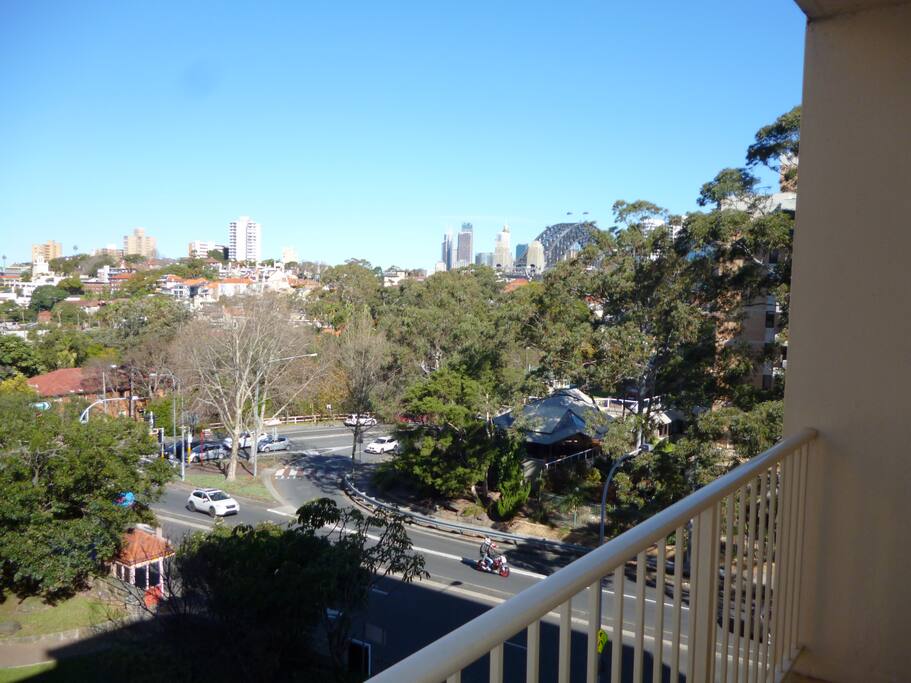 View from balcony.
