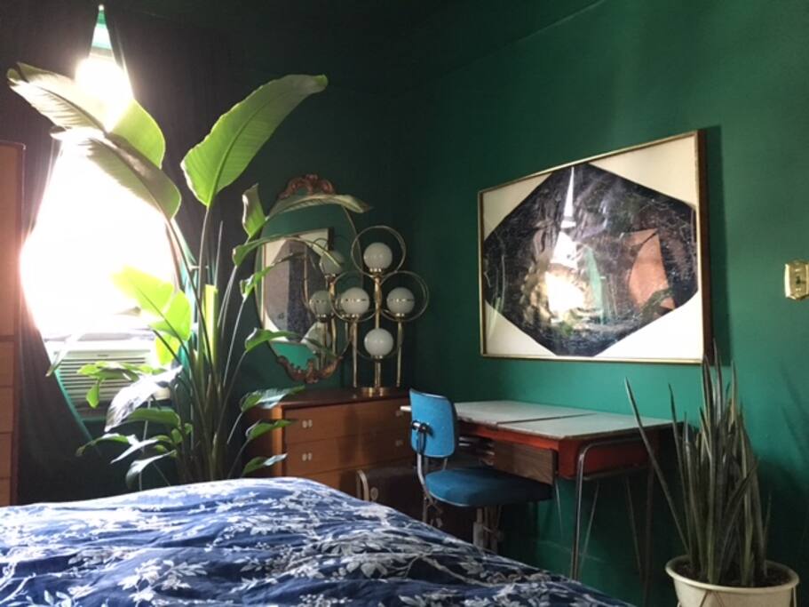 Bedroom with desk