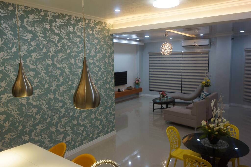 Open plan kitchen and living areas
