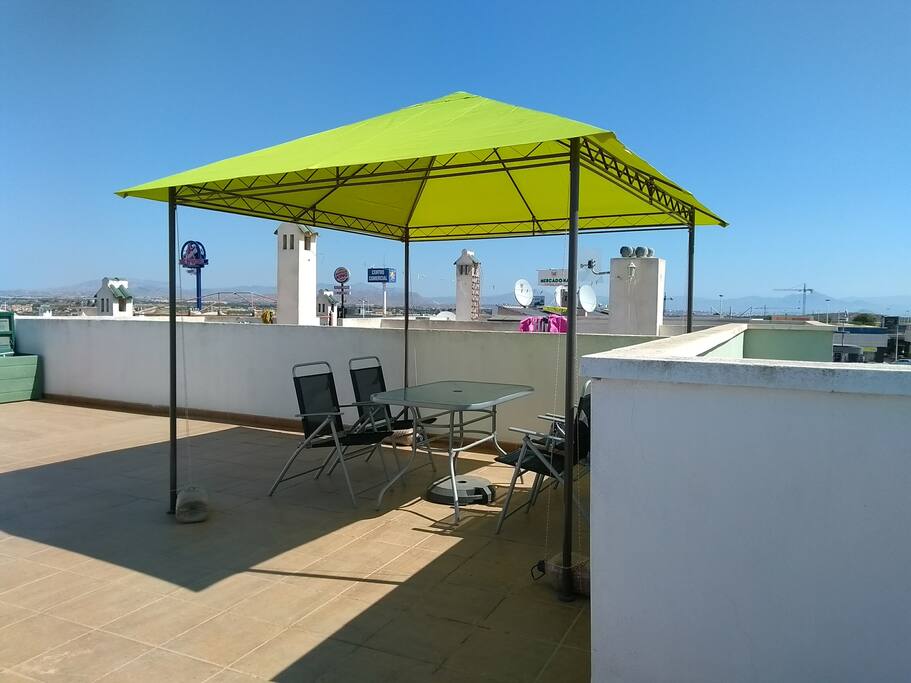 New gazebo for shaded areas during the summer