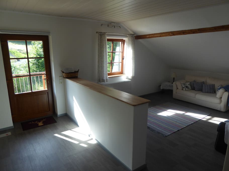 Entrance with living