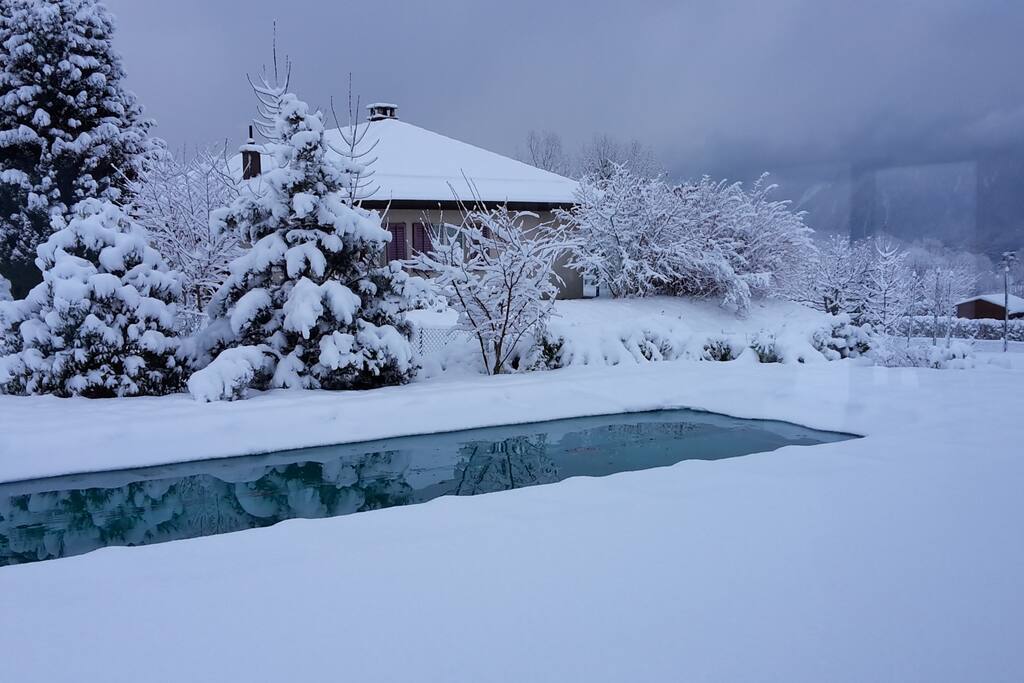 La piscine en hiver