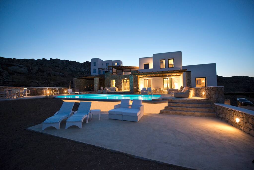 Outdoor view and pool area.