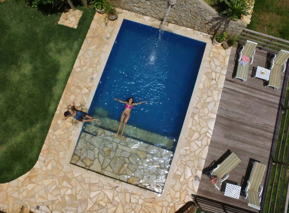 drone view of pool - yummy