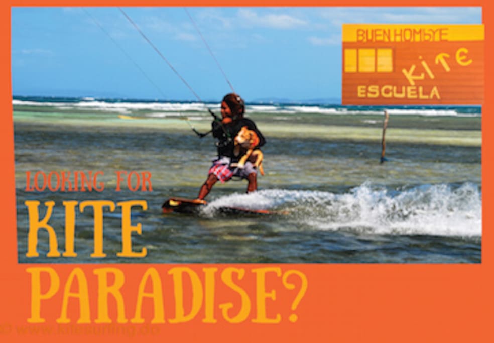 Kitesurfing/ Kiteboarding Dominican Republic Buen Hombre kite beach, beach camp-hotel and kiteclasses