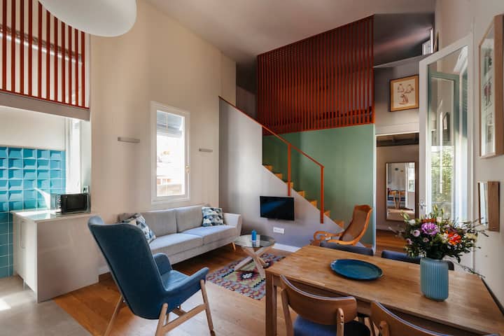 Stylish  Loft With Terrases, Rented Monthly - Barcellona