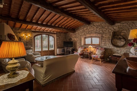 Top performing Airbnb: Poggio del Fattore-Villa with pool, hilltop, Chianti in Bucine