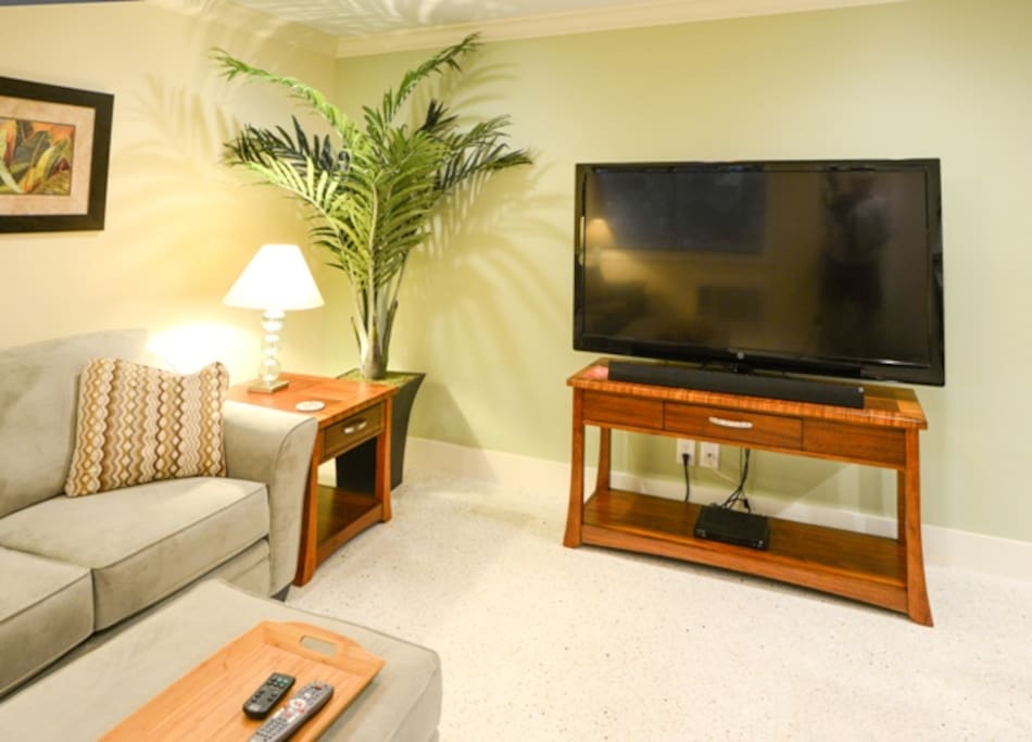 60" TV with Comcast Cable