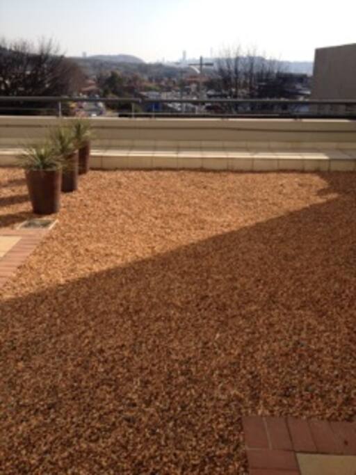 The outside patio