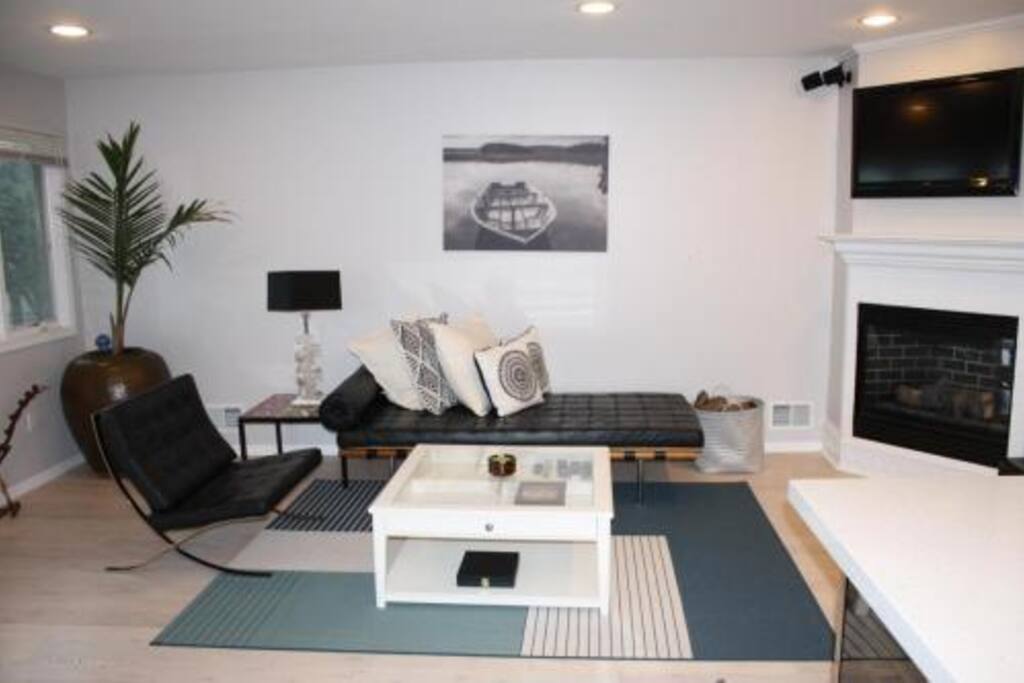 Living Room with Chaise Lounge Sleeper