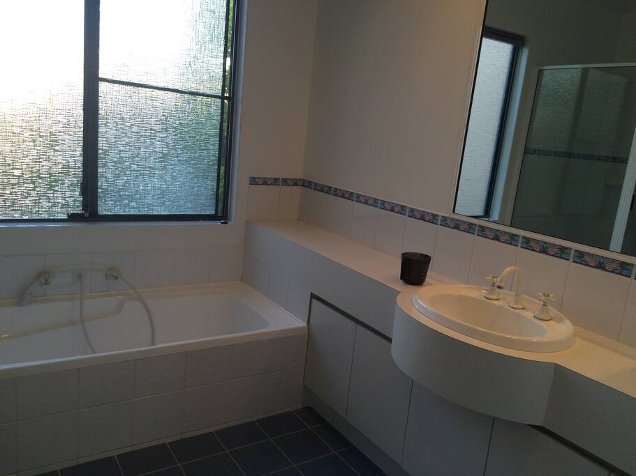 Almost exclusive use of clean modern bathroom, separate shower.