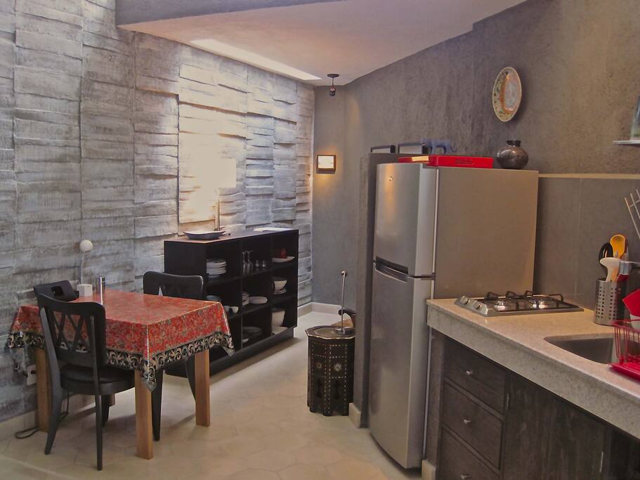 Reading nook and dining/kitchen