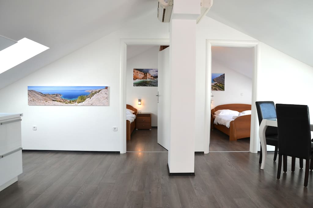 Living room towards rooms
