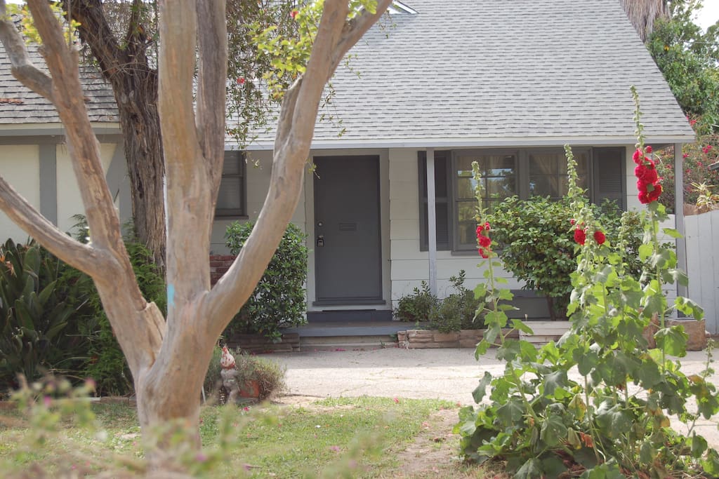 Front entrance with driveway for 2 cars.