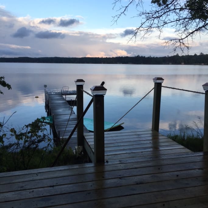 The view from our newly built deck