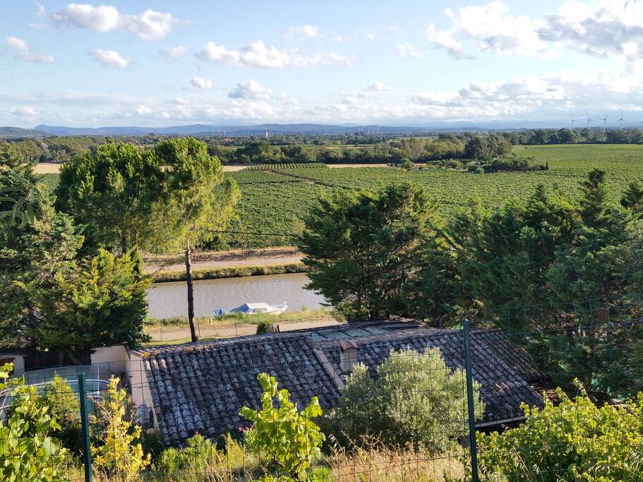 vue sur le canal du Midi