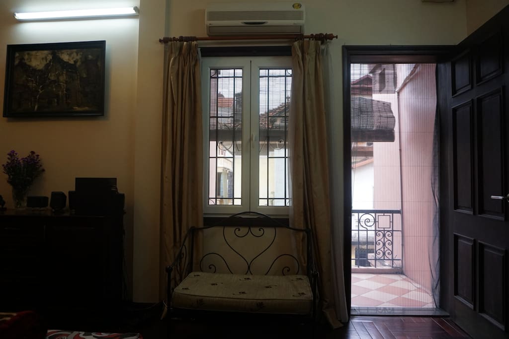 Window and private balcony