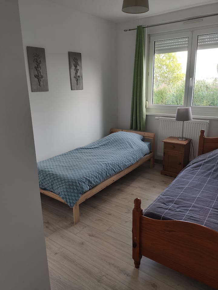 Dormitorio 3 con dos camas individuales. 