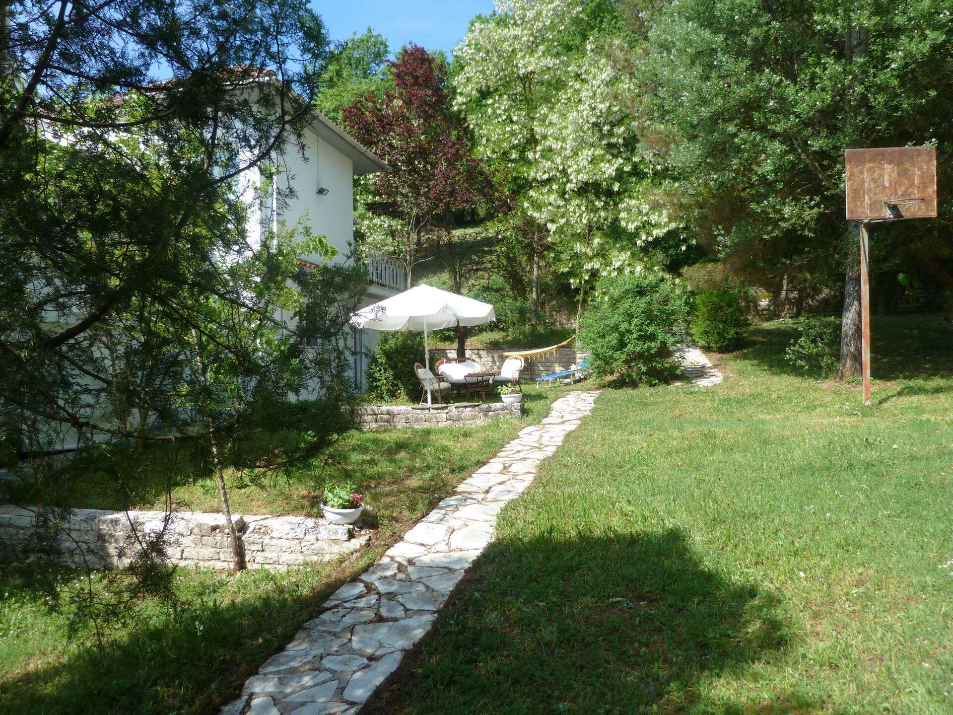 Home surrounded by nature