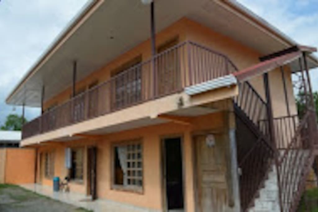 The apartment building. Apartments are all on 2nd floor. First floor are private offices.
