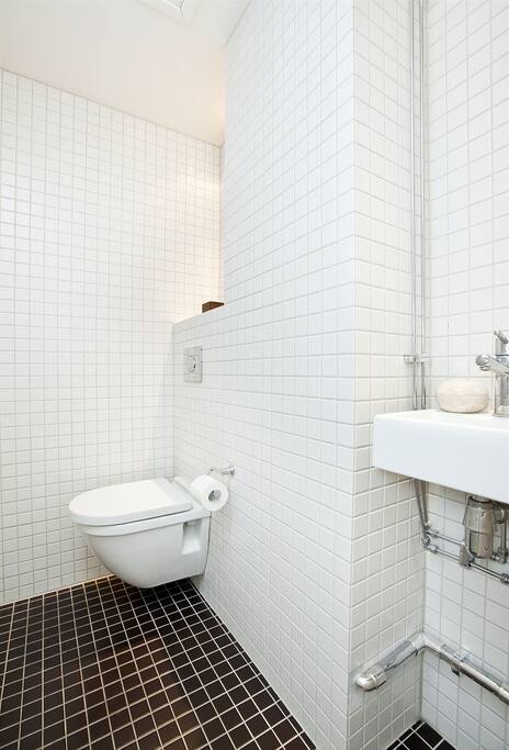 Bathroom and toilet in separate rooms