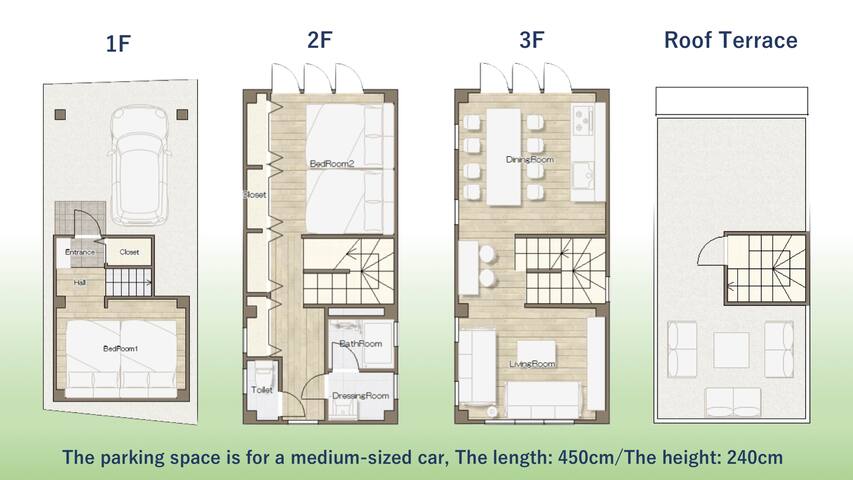 Center of Shibuya/3storyHouse/85㎡/9ppl/Parking gallery image 2