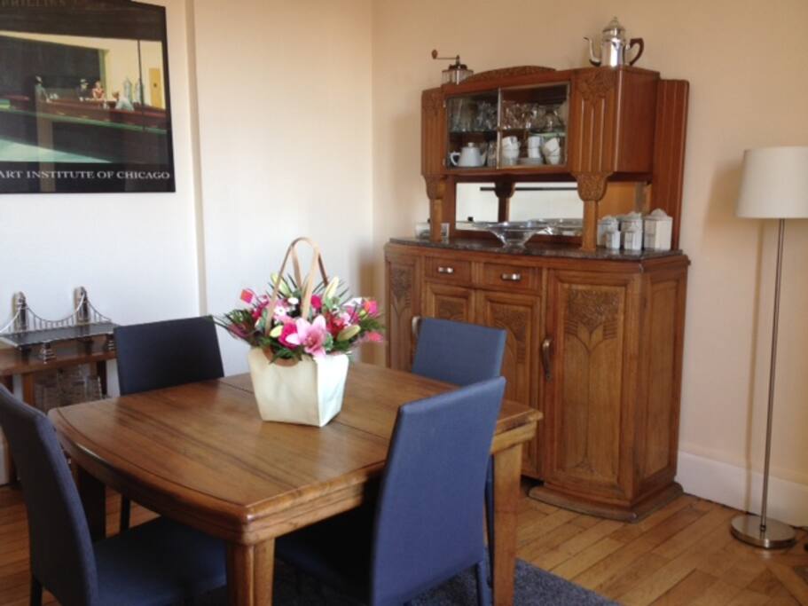 The dining room