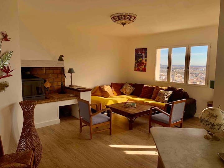 Villa  Panoramic View, Ac, Pool&baths 8mn Downtown - Frontignan