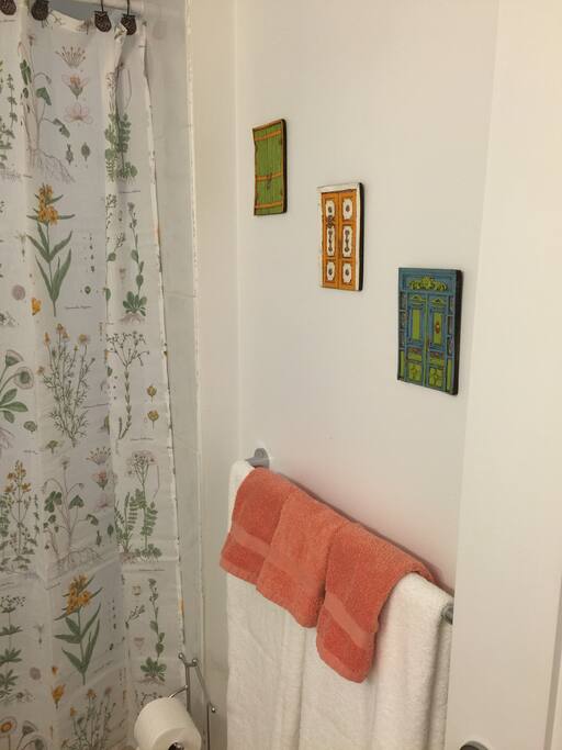 Bathroom 2 - Close up on replicated and miniaturized antique doors found in South America