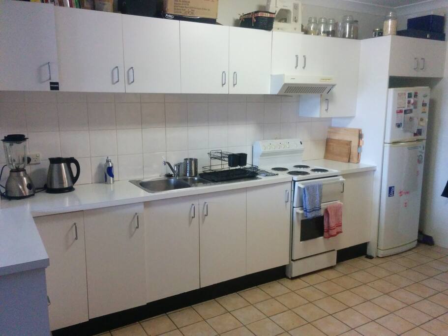 Clean, open plan kitchen