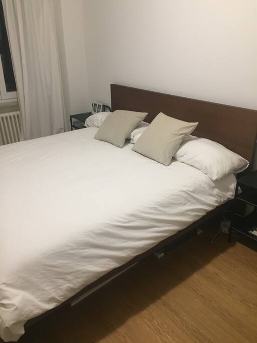 King size bed - master bedroom