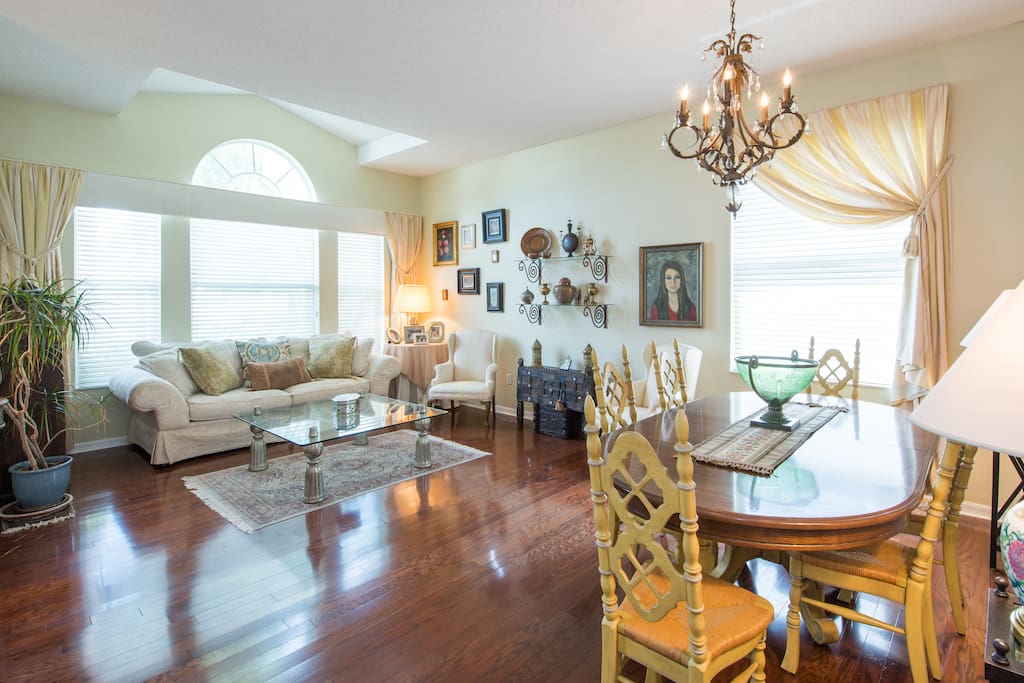 Formal living and dining room