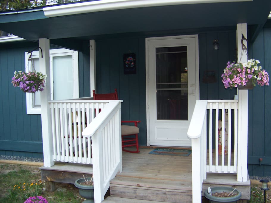 Front porch with rocker