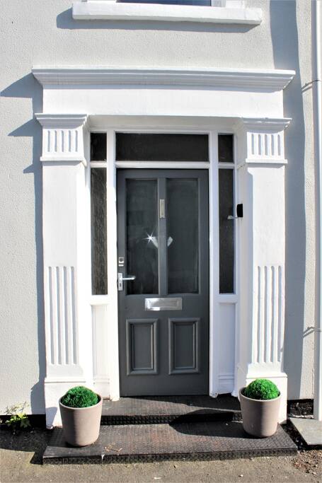 A welcoming front door.