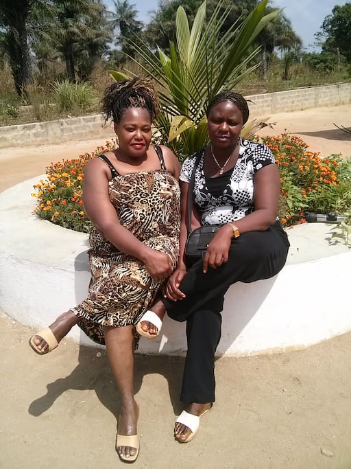 Managers of the Viassity Guest House: Juliette &Fatmata.