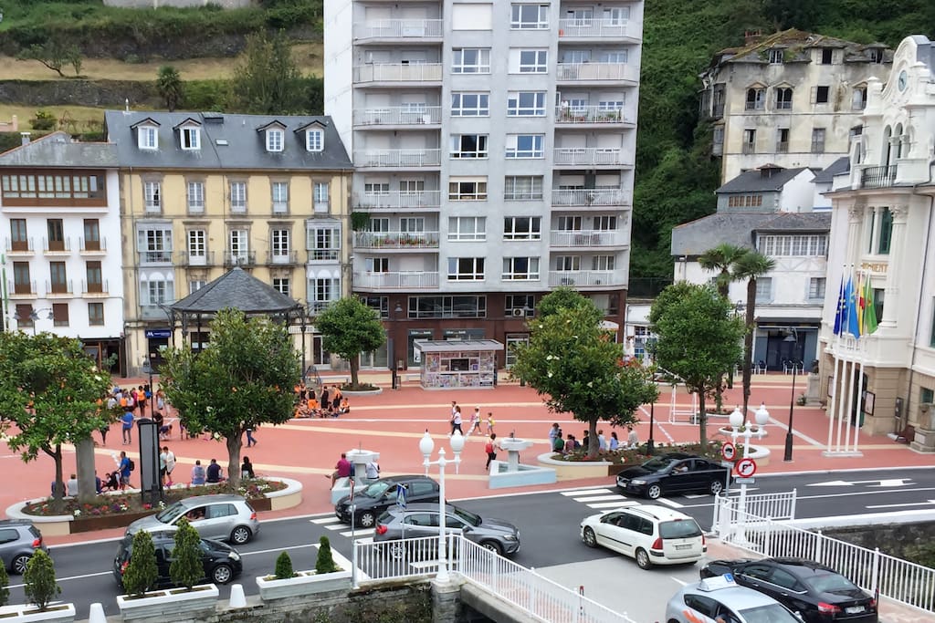 View from the balcony of the apartment