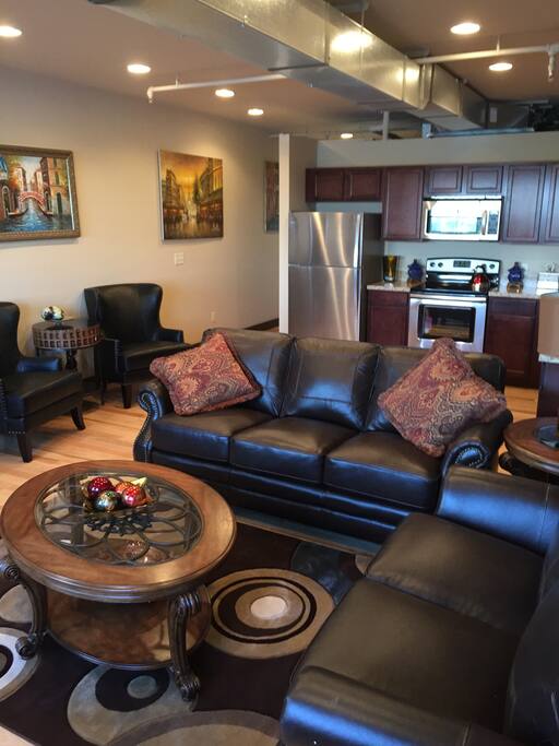 Living Room and kitchen view