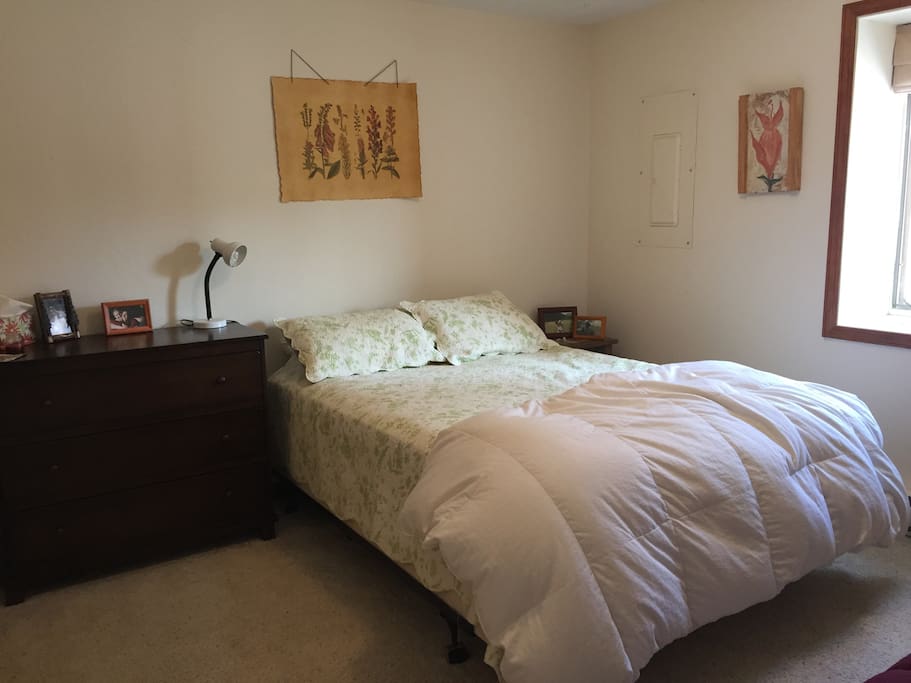 Master bedroom with bathroom