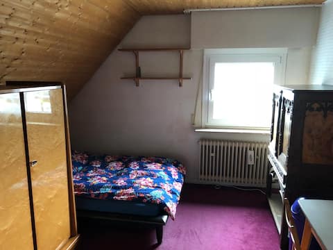 Cozy room with big bed